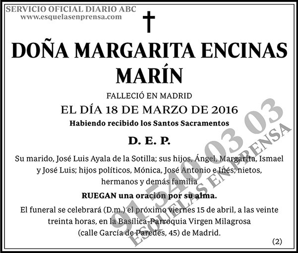 Margarita Encinas Marín